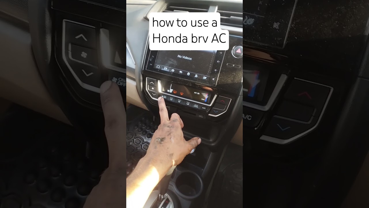 how to use a Honda brv ac 