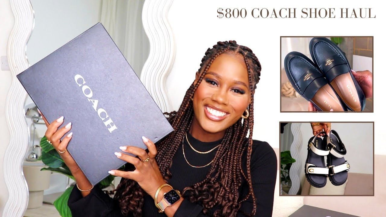 $800 COACH SHOE HAUL | BRYNN SANDALS, RUTHIE LOAFERS... #coach #luxuryfashion #fashion #coachoutlet