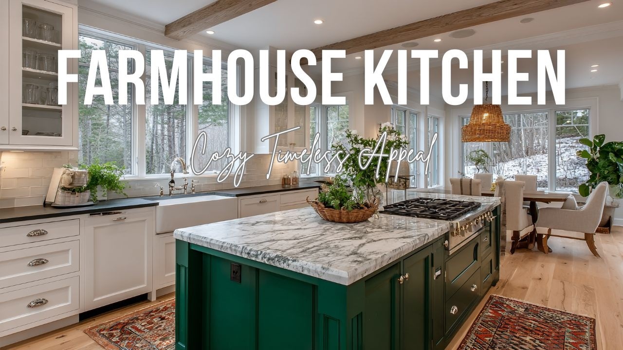 Modern Farmhouse Kitchen Decor Ideas with Bright and Cozy Timeless Appeal