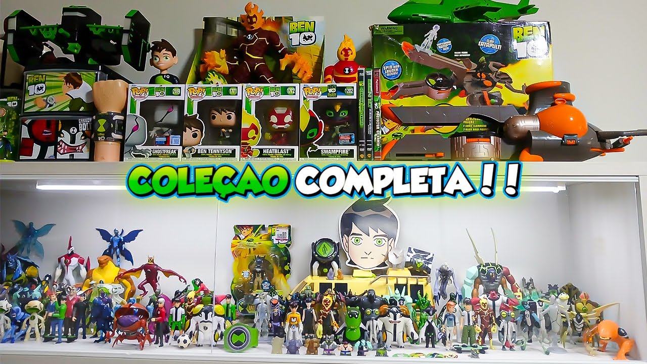 MINHA COLEÇÃO de BONECOS do BEN 10 ATUALIZADA!! (Especial: 20 anos de Ben 10)