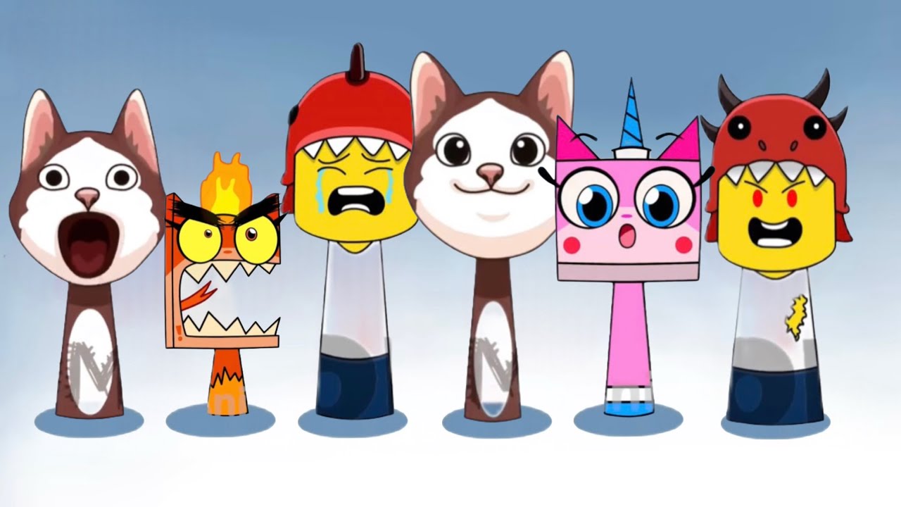 Sprunki OC Dino Kid, Unikitty, Pop Cat All Phase Meets Phase 4 ( Compilation Sprunki Incredibox )
