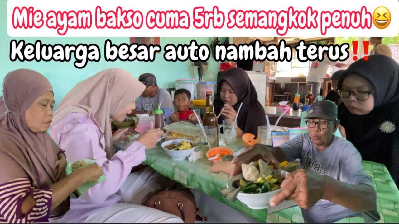 BEGINI KALO KELUARGAKU MAKAN MAKANAN FAVORIT SEMANGKOK CM 5RB AUTO NAMBAH TERUS‼️