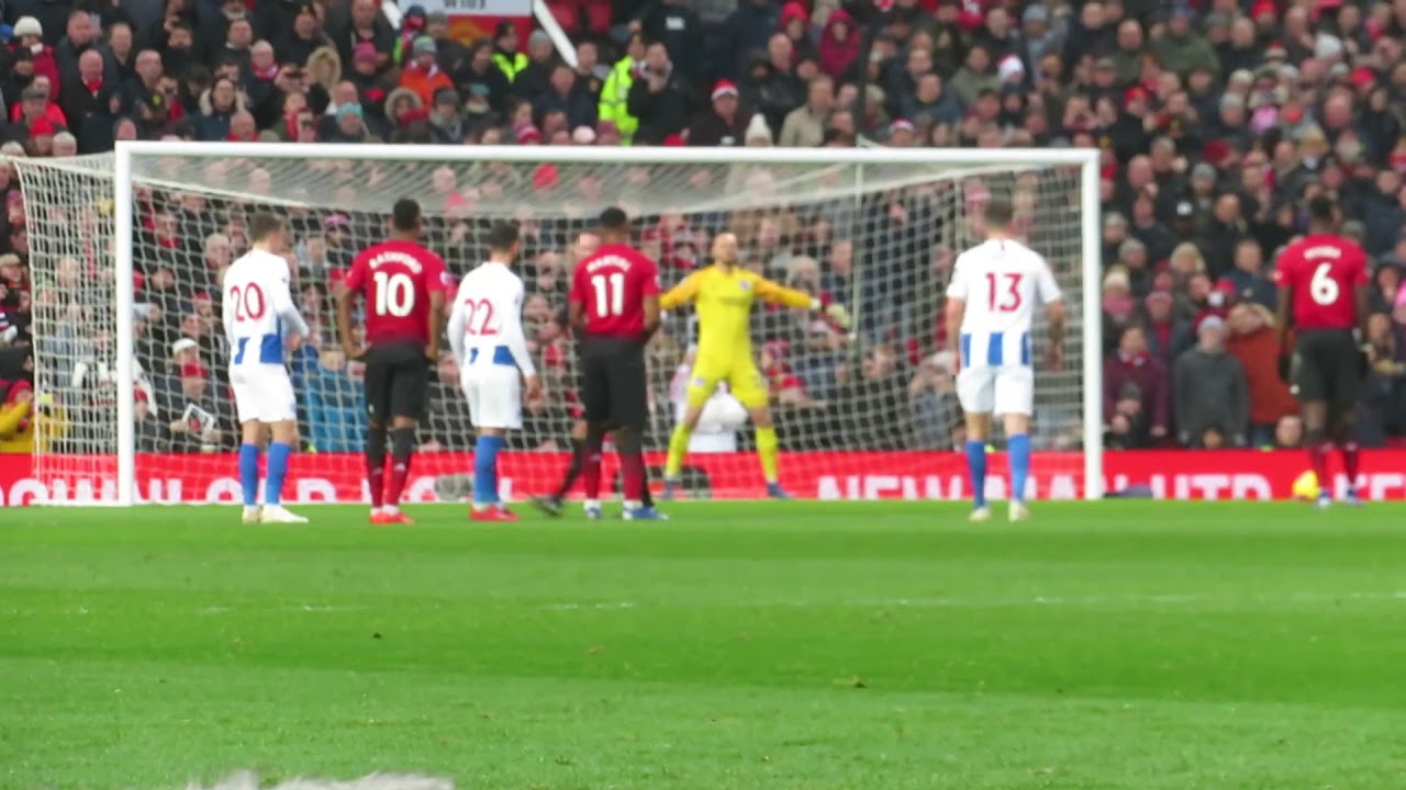 Paul Pogba&rsquo;s Penalty for Manchester United against Brighton fc