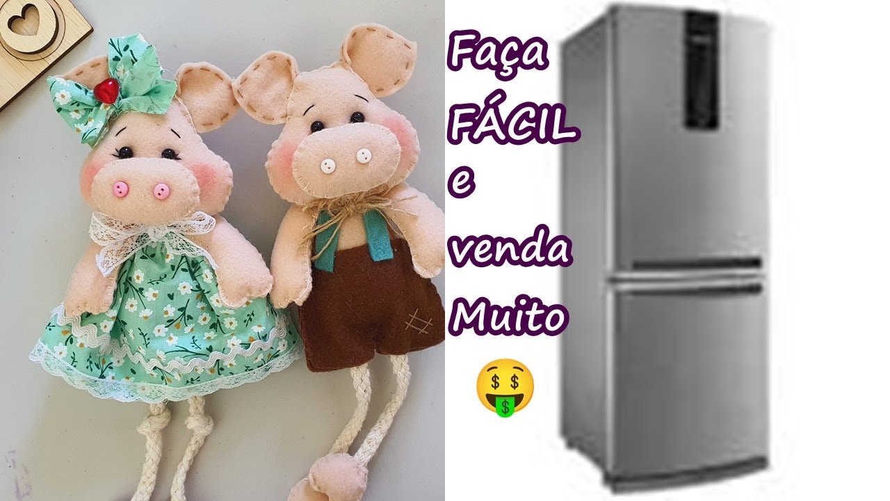 Faça Comigo O Passo a Passo Lindos Imãs de Geladeira para vender muito e encher os olhos /Feltro