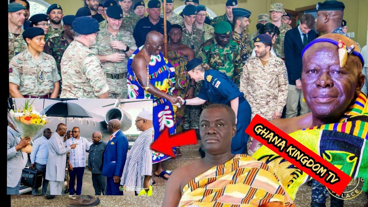 SOUTH AFRICA MIGRATION & GHANA AMBASSADOR WELCOME OTUMFOUR VVIP😝 DORMAAHENE passing with passengers