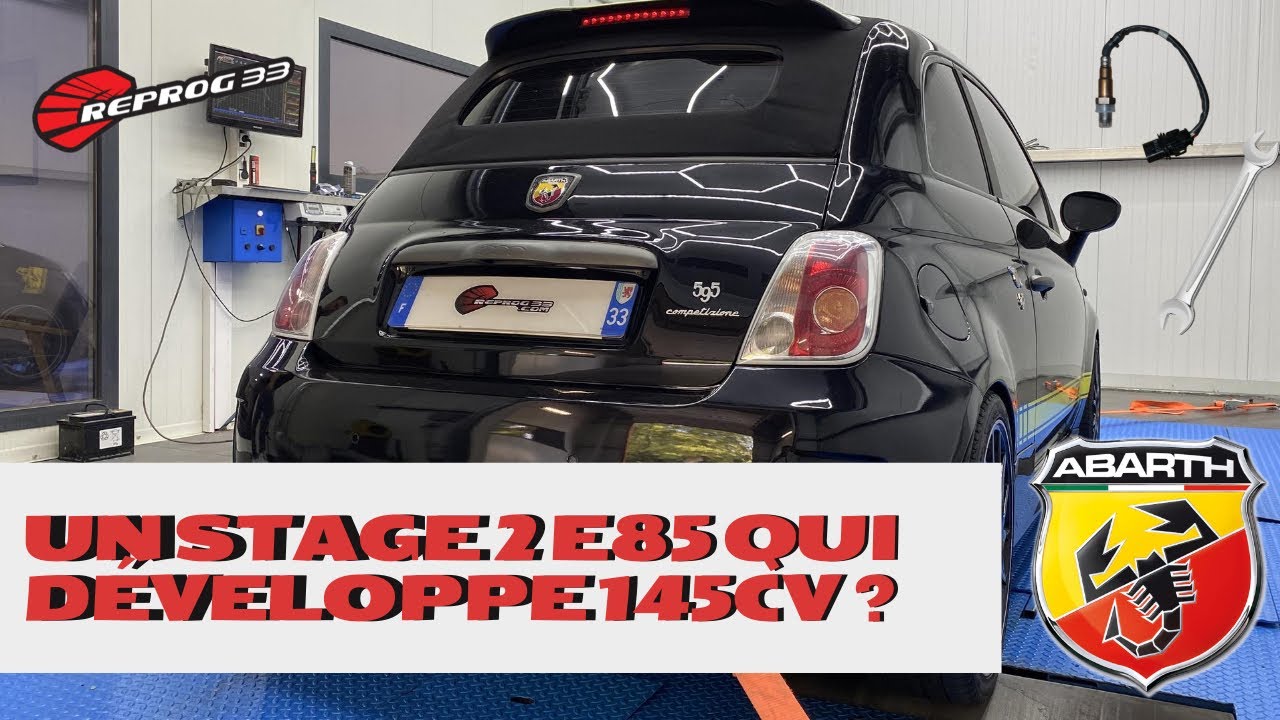 UNE ABARTH QUI DÉVELOPPE 145CV EN STAGE 2 E85 ?! 😮