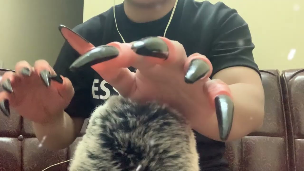 ASMR | Rain and Wind for Sleep + Claw Mic Scratching & Clock Ticking (No Talking)