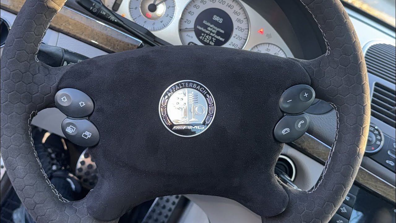 W211 4MOPF: Facelift-Lenkrad mit Alcantara-Umbau – aber die Tasten gehen nicht!
