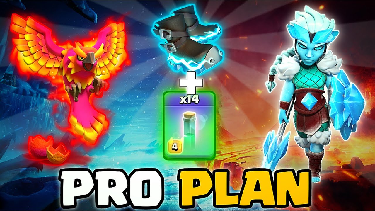 PRO PLAN | Electro Boot +14 invisible spell | Root Rider valkyrie attack strategy [clash of clans]