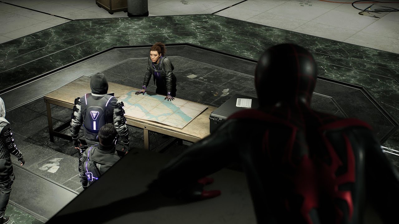 Phin brings Miles at the Underground's Hideout - Marvel's Spider-Man Miles Morales (4K ULTRA HD PS5)