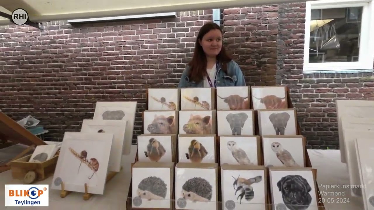 Warmond / Papierkunstmarkt Dorpsstraat / 20-05-2024