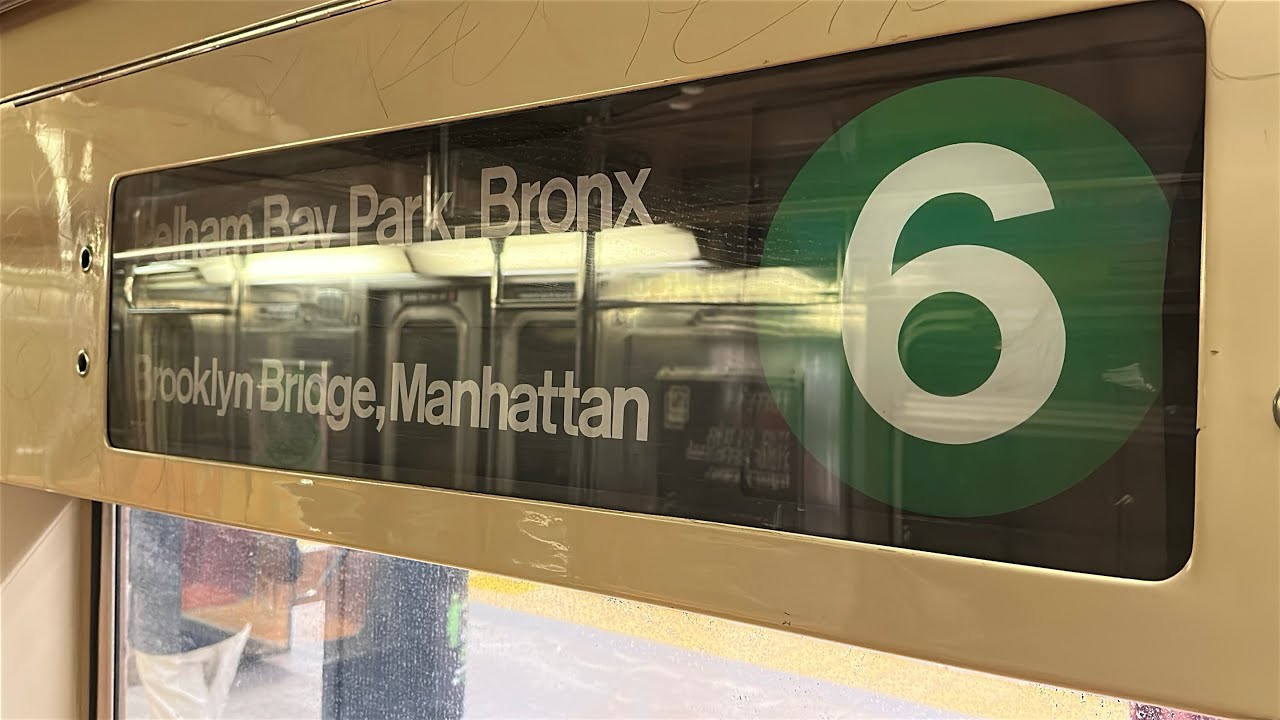 IRT Subway: R62 (6) Train Ride from Brooklyn Bridge-City Hall to Pelham Bay Park via Pelham Express