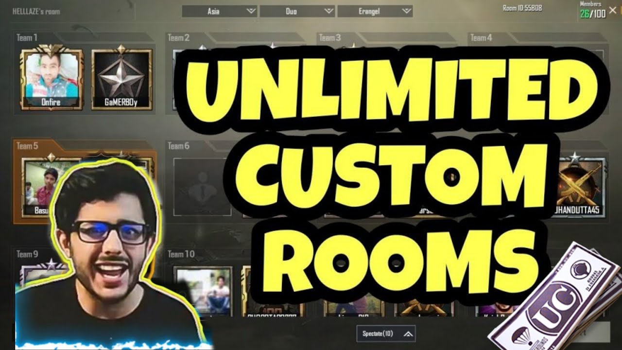 BGMI | UNLIMITED UC CUSTOM ROOM | #LIVE ROAD TO 12K