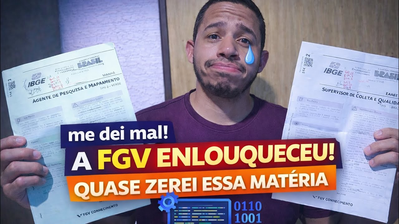 MEUS RESULTADOS NA PROVA DO IBGE.