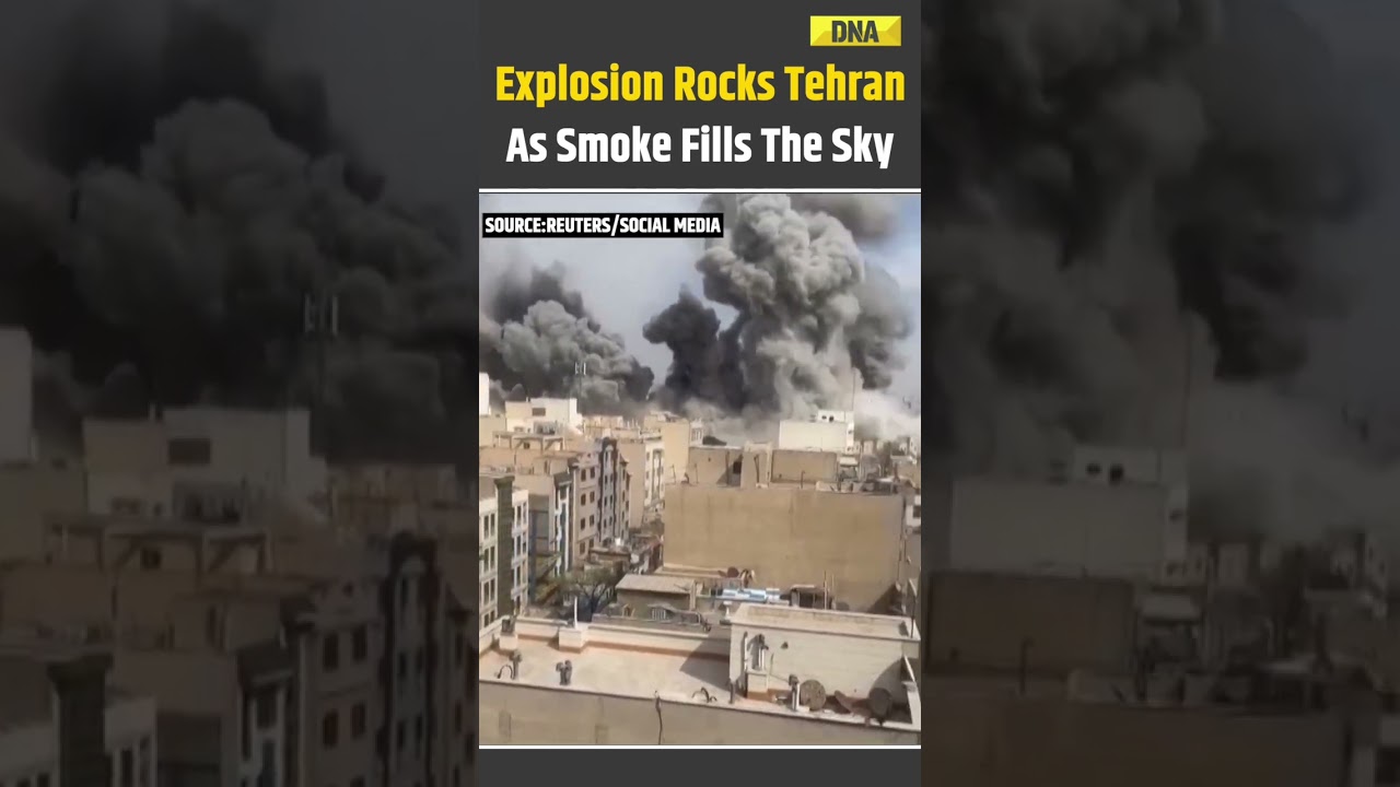 Iran Israel War: Massive Explosion And Plumes Of Smoke Rise Over Iranian Capital Tehran | Iran News