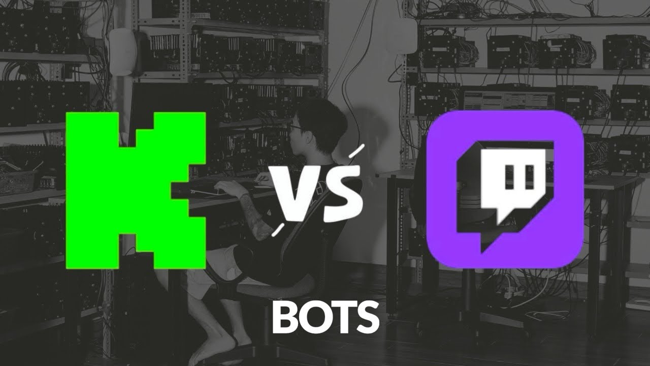 Kick o Twitch para Monetizar con Granjas de Bots