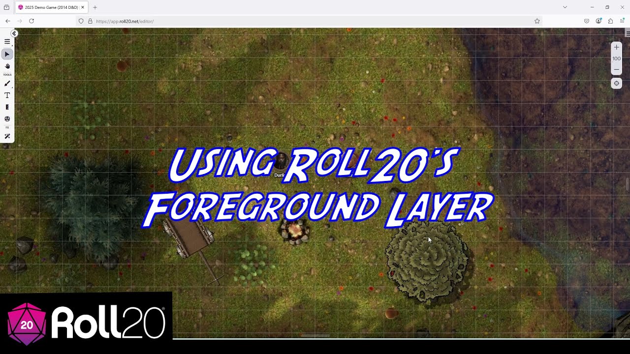 Using Roll20's Foreground Layer