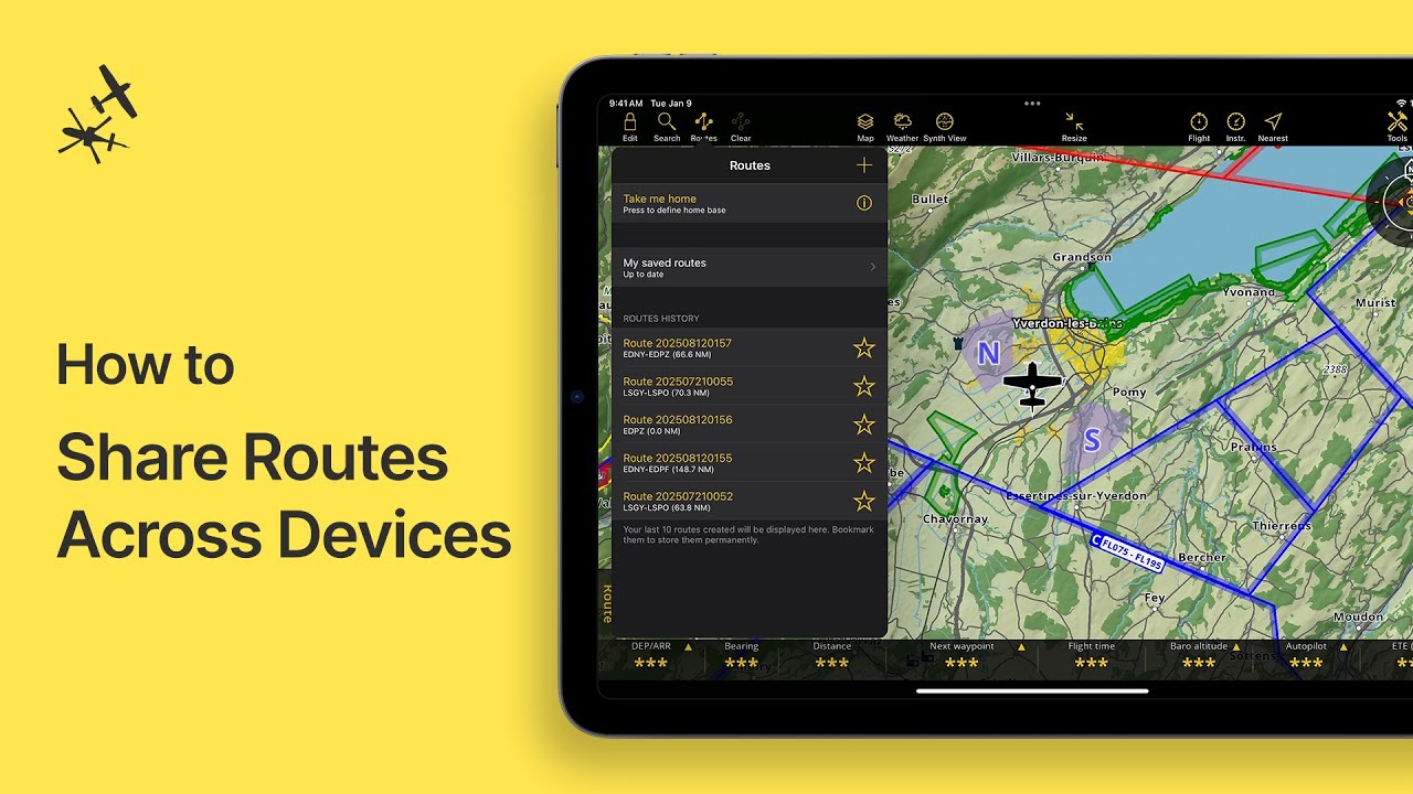 How to save and access your routes on all your devices