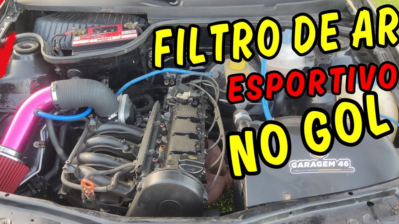 COMO INSTALAR FILTRO DE AR  ESPORTIVO NO GOL