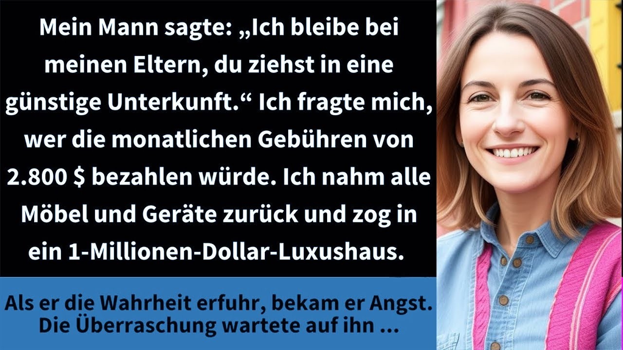 Mein Mann sagte „Ich bleibe bei meinen Eltern, du ziehst in eine günstige Unterkunft