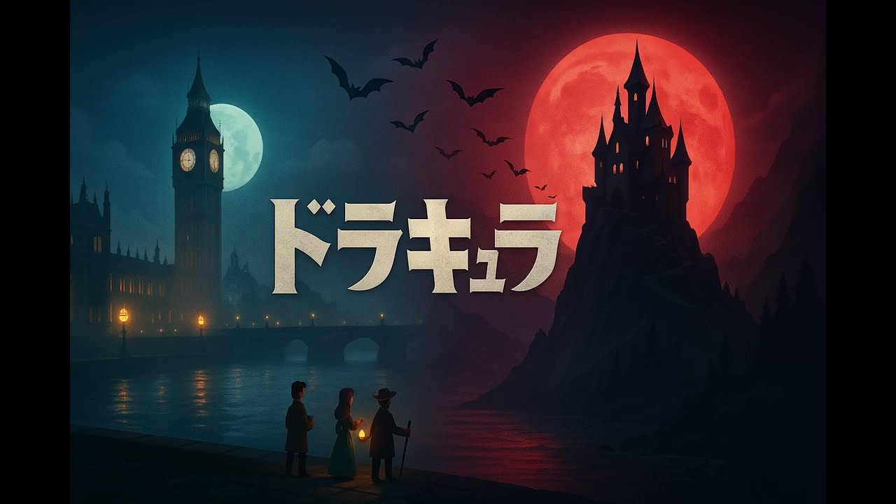 【完全朗読】ドラキュラ｜Bram Stoker｜ゴシック・ホラーの金字塔｜日本語朗読・フルオーディオブック
