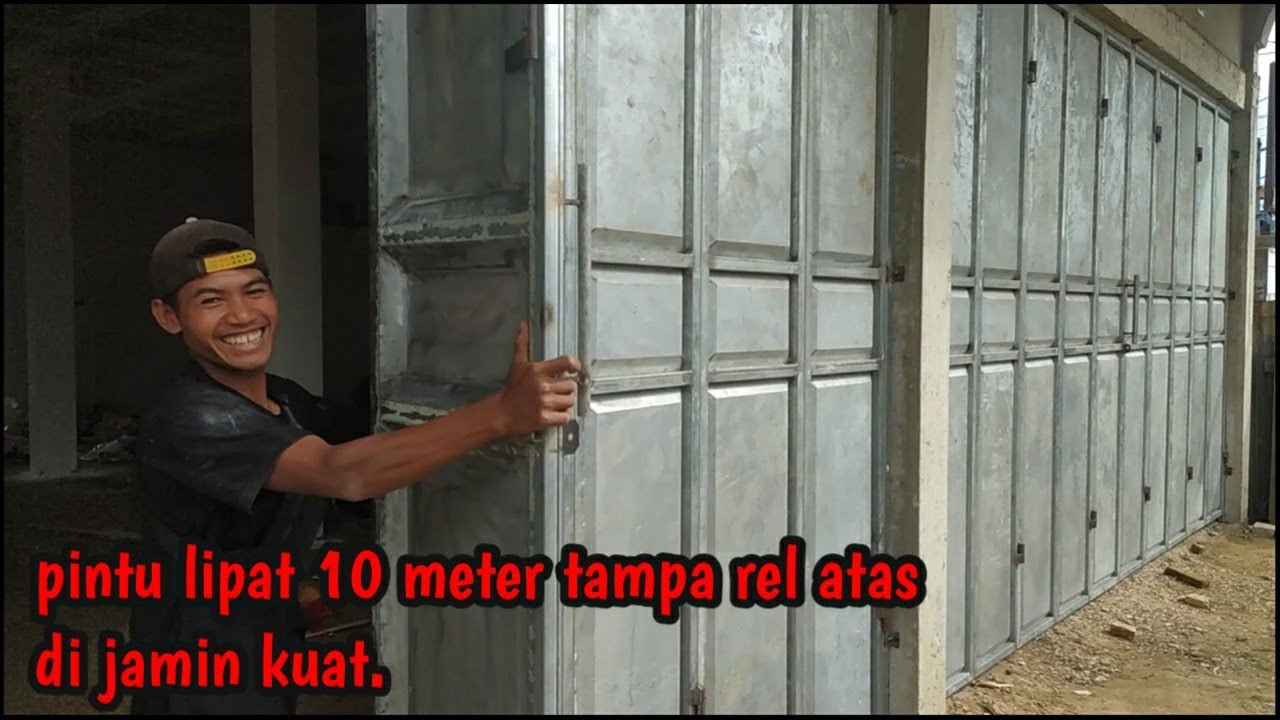 ⛔ PINTU LIPAT 10 METER TANPA REL ATAS‼️#Pintulipatruko#bengkelmandiri#alfasahmad.