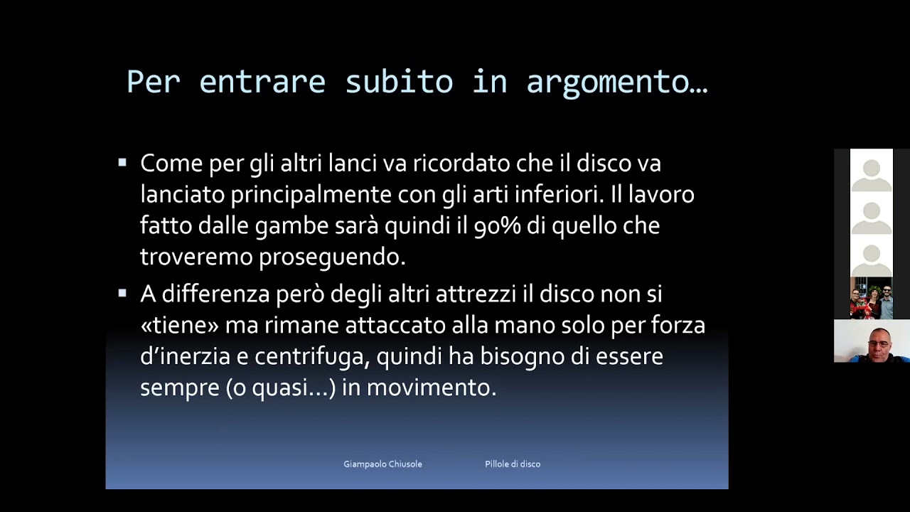 Il lancio dei disco tecnica e cenni di biomeccanica