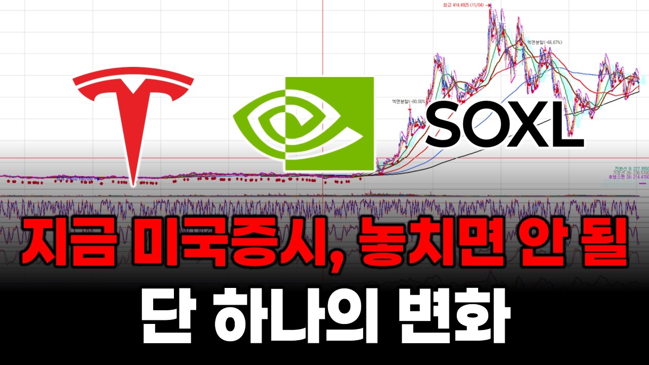 지금 미국주식, 놓쳐서는 안 될 단 하나의 변화 (테슬라 엔비디아 SOXL 인텔 오라클  SK하이닉스