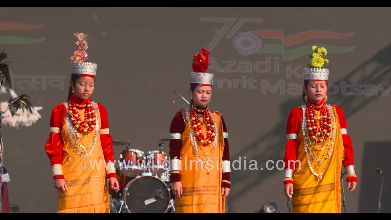 Sha Maste Khasi dance is performed during festival of Tathasi in Meghalaya at Northeast Festival