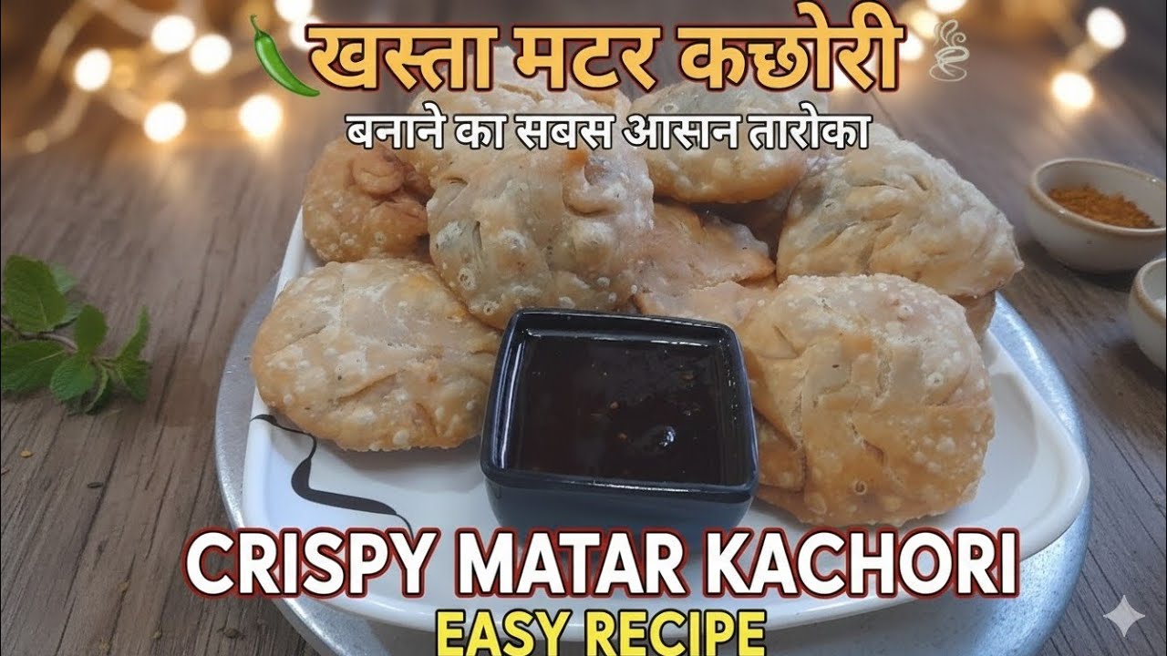 खस्ता मटर कचोरी बनाने का सबसे आसान तरीका | Matar Kachori Recipe |  Drishti Kitchen Vlogs 
