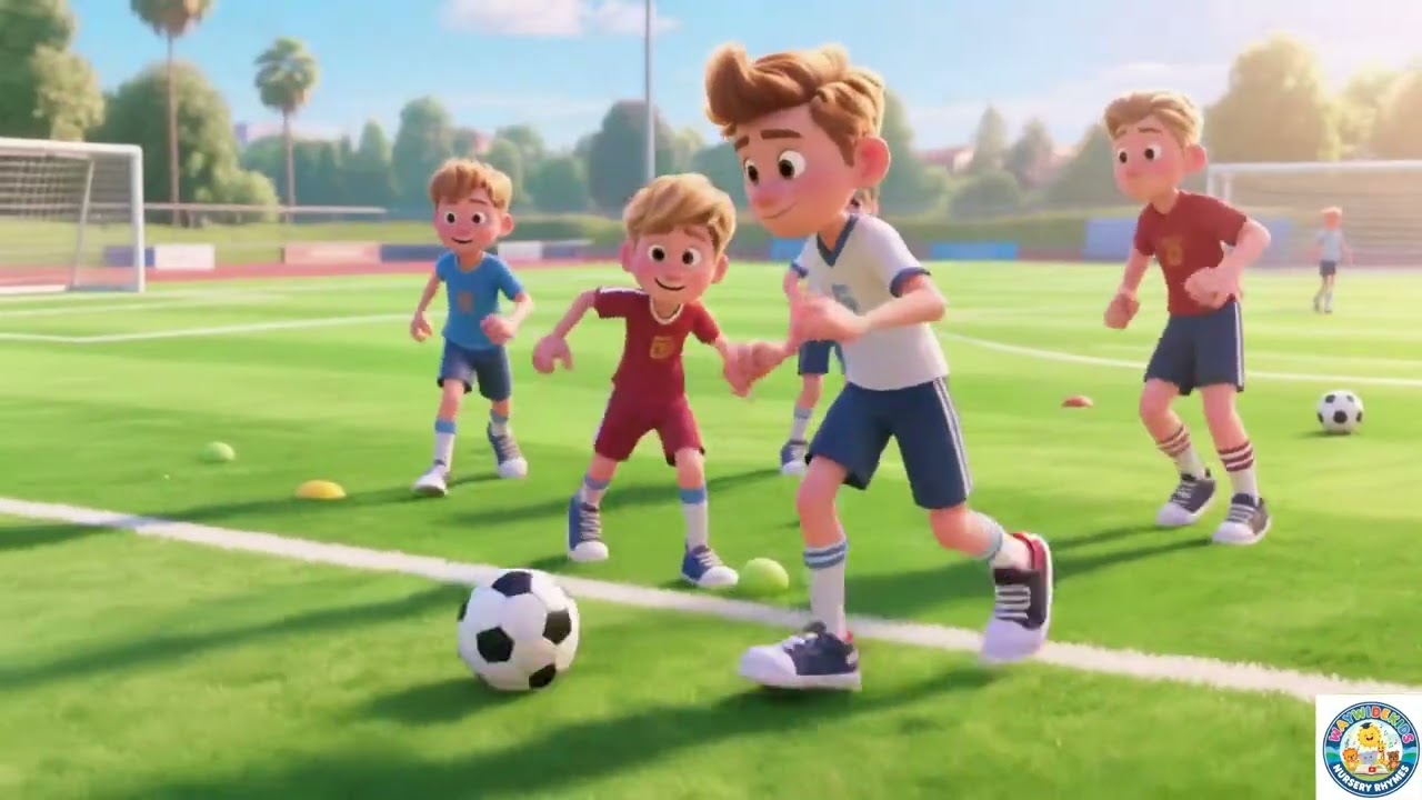 Teamwork for Kids | Fun Soccer & Sports Activities Song ⚽ Cleaning-Playing Together | Kids Learning
