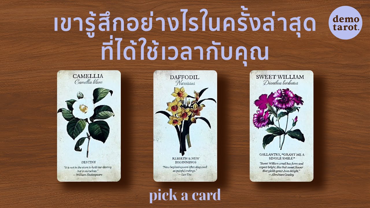 ครั้งล่าสุดที่ได้ใช้เวลากับคุณ เขารู้สึกอย่างไร 🎏💗 : PICK A CARD