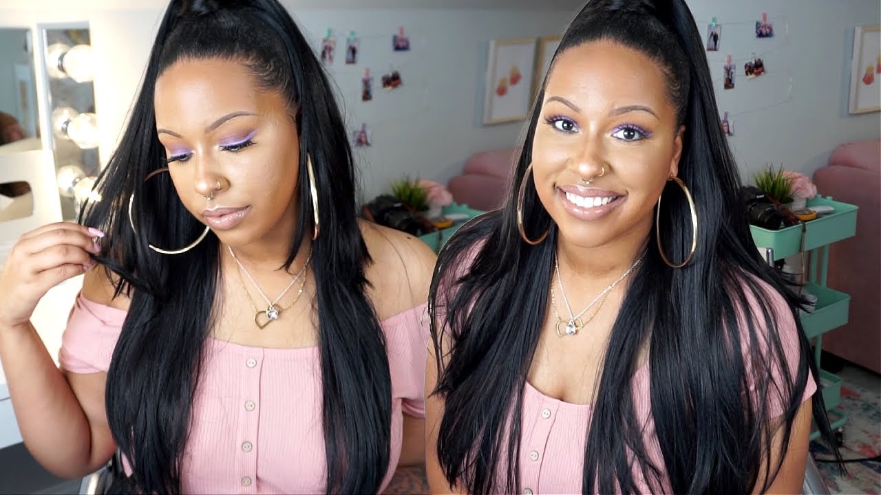 $20 | Sensationnel Instant Up & Down (Half Wig + Ponytail) - UD 8 | HairsoFly
