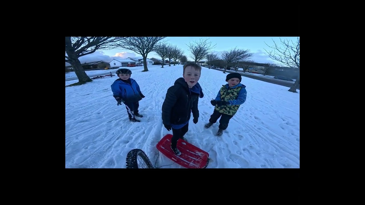Snow day E-bike mayhem