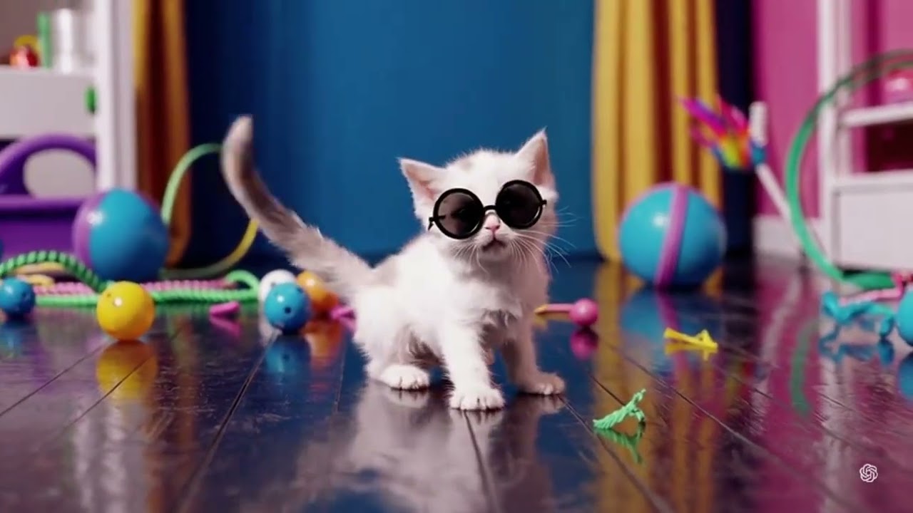 Kucing Lucu Joged dengan Riang 😺 Tingkahnya Menggemaskan dan Cocok untuk Menghibur Hari
