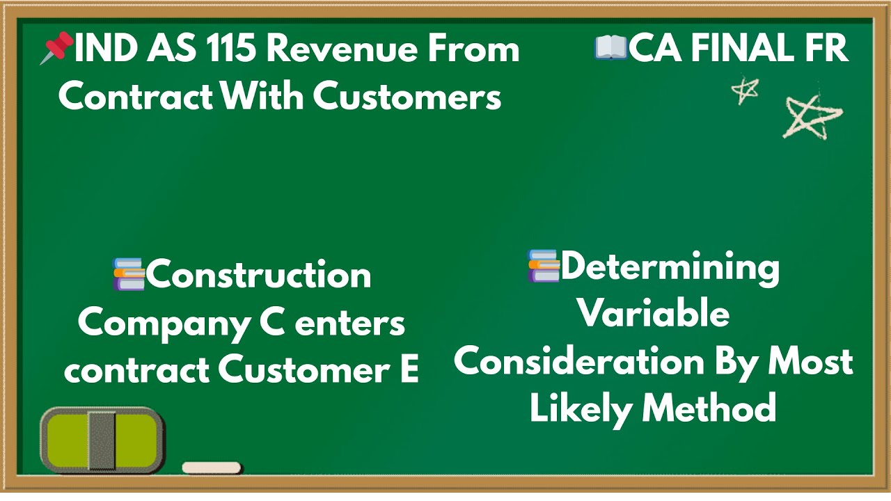 IND AS 115: Construction Company C enters contract Customer E