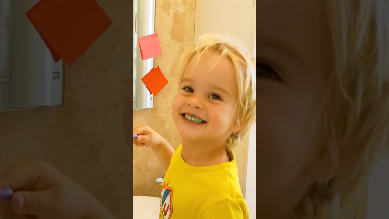 Chris play with stickers