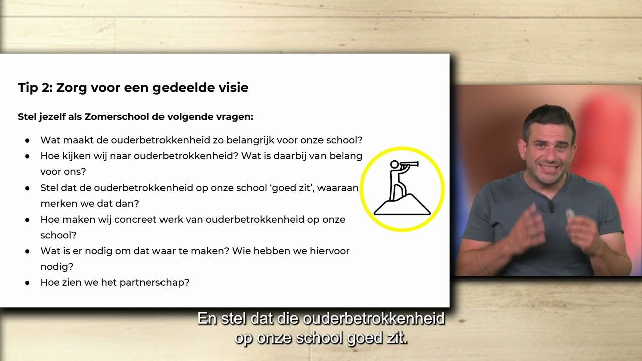 Zomerschool - Inzetten op ouderbetrokkenheid