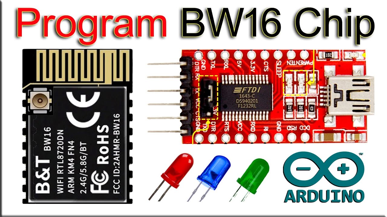 How To Program BW16 chip, RTL8720DN chip, bw16 5ghz wifi module, how to add BW16 board in Arduino id