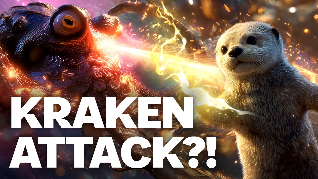 Kraken Attack! 🐙 Otters vs Sea Monster | Animal Music Video
