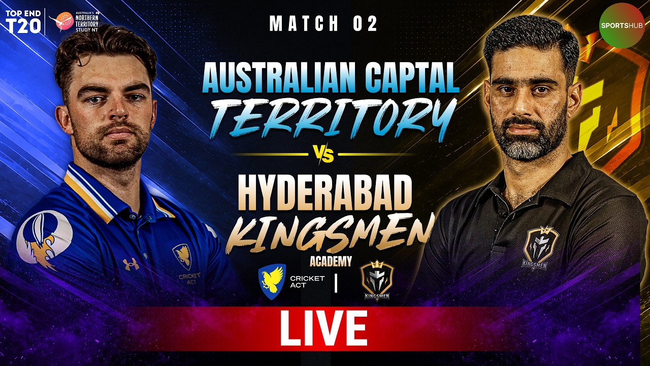 LIVE | Venue 1 TIO | ACT Comets vs Hyderabad Kingsmen | Match 02 | Top End 2026 | ZP1T