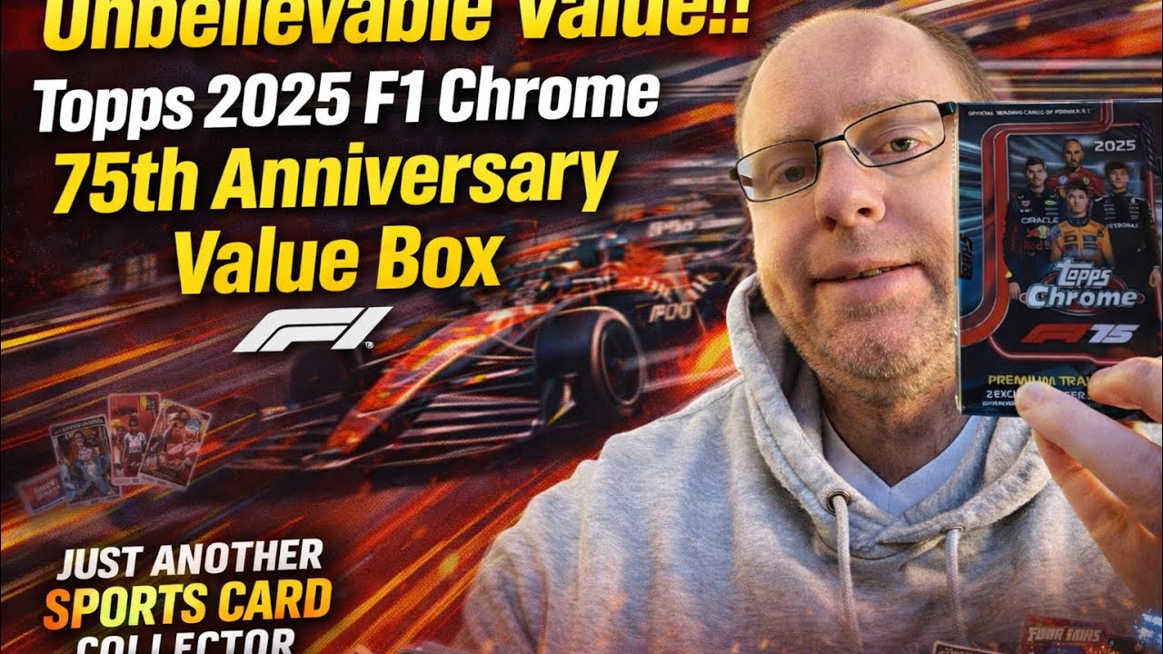 Unbelievable Value!! - Topps 2025 F1 Chrome 75th Anniversary Value Box Unboxing