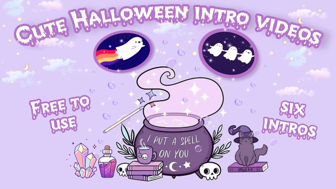 Cute aesthetic Halloween intro templates| FREE to USE
