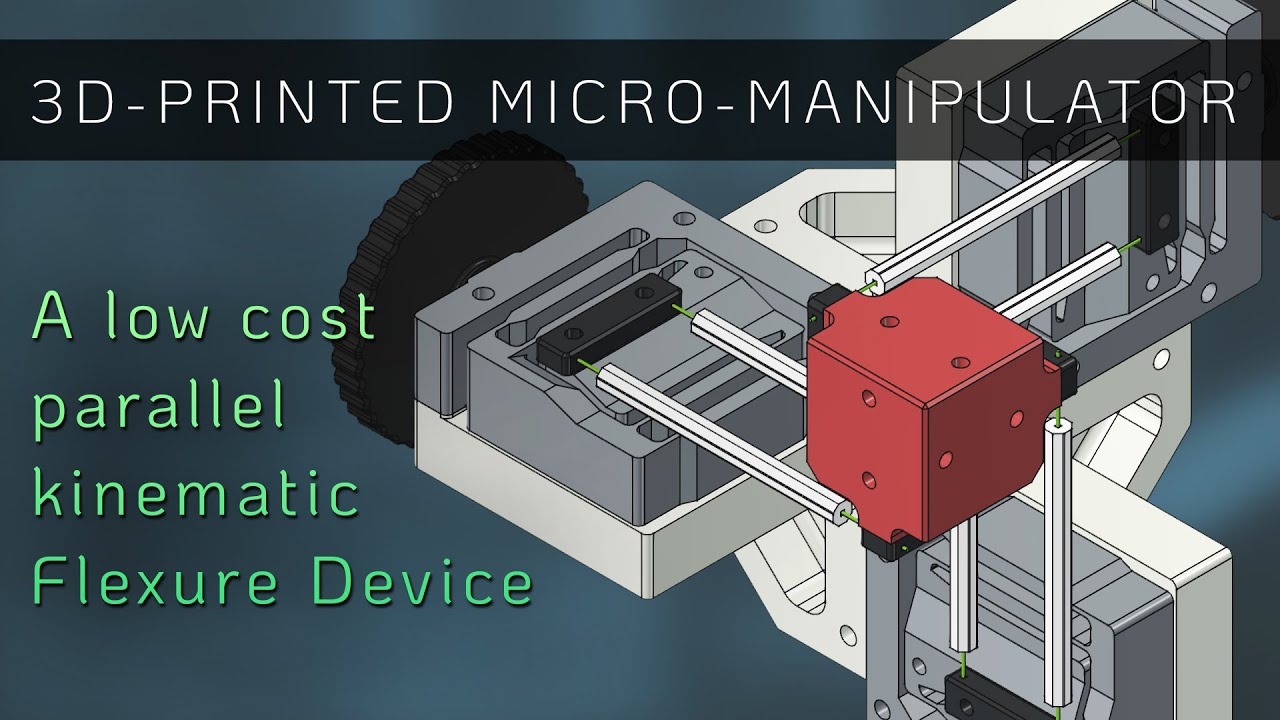 A 3D-Printed Compliant Micro-Manipulator - XYZ Positioning down to 1µm