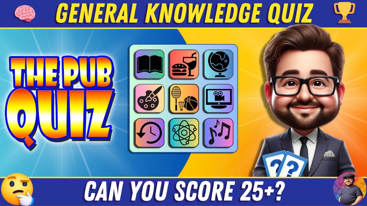 PUB QUIZ | 40 Trivia Quiz Questions to Test Your Trivia IQ! 🧠