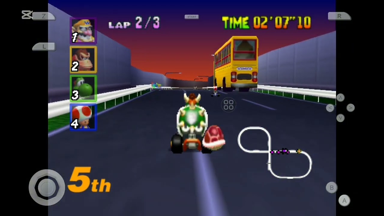 3 LUGAR NO MARIO KART | Super Mario Kart 64 |