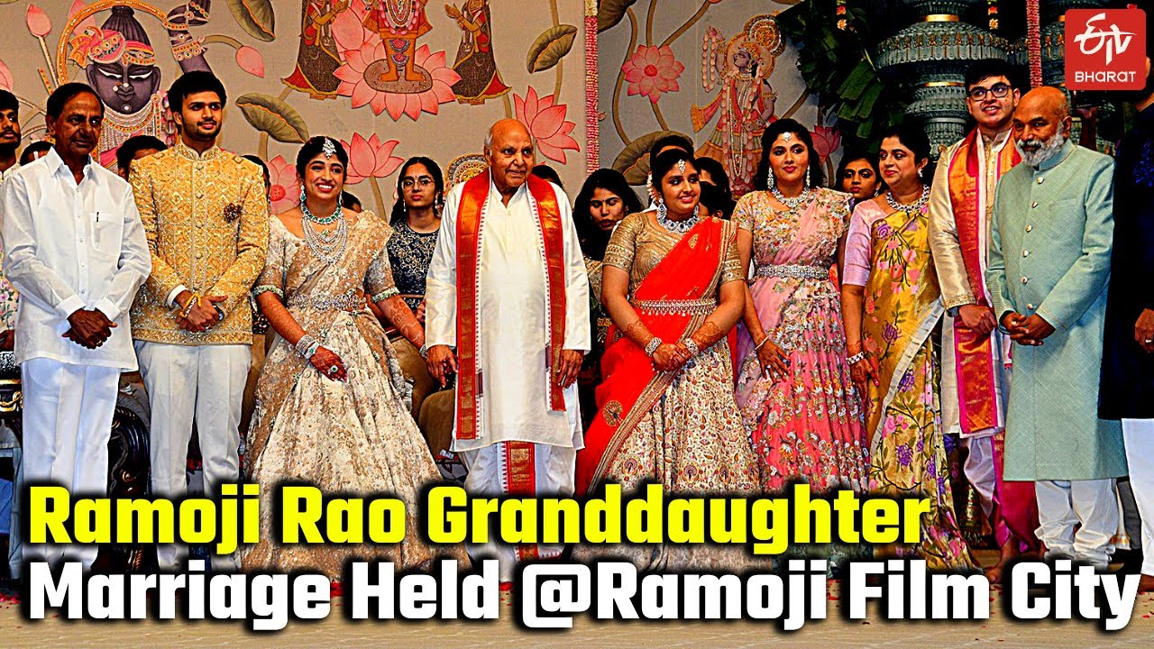 Ramoji Rao Granddaughter Brihathi Ties The Nuptial Knot with Akshay at Ramoji Film City | Ramoji Rao