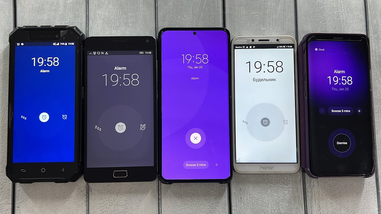 Timer + Alarm Clock Lenovo Vibe & Samsung s9 & s20 & Dexp T155 & Honor 7A