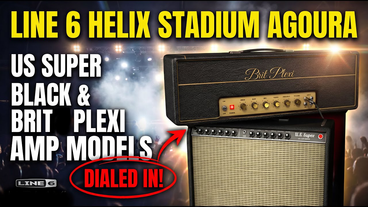 Line 6 Stadium Agoura: Super Black & Brit Plexi Dialed for Smooth Jazz