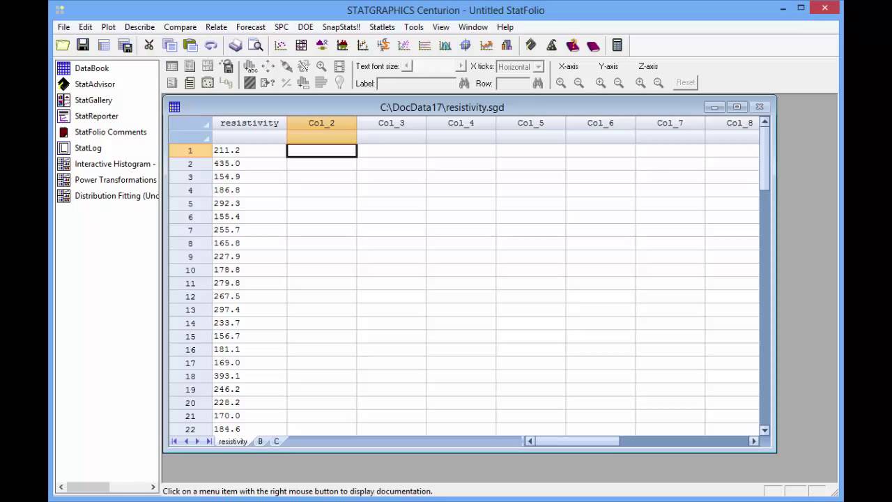 Statgraphics Centurion Version XVII Overview